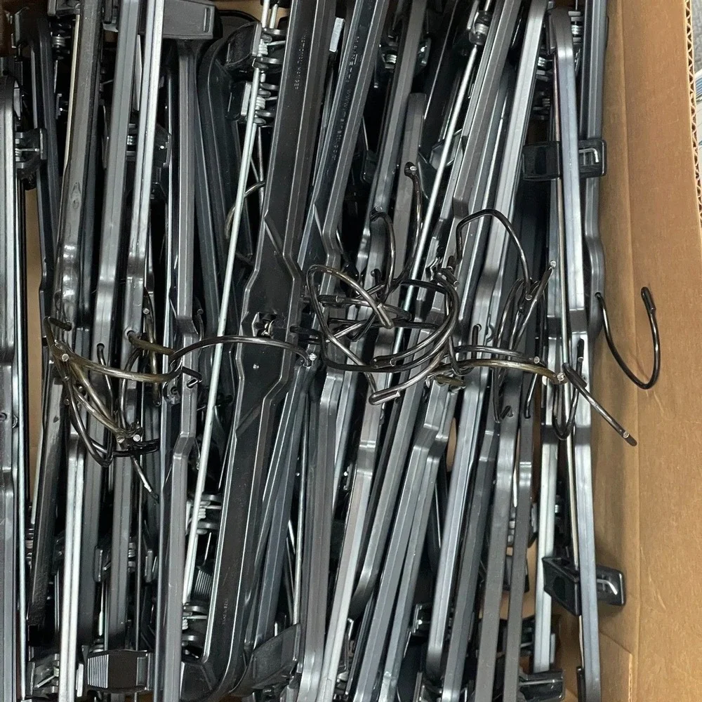 Various Brands Hangers Commercial Black‎ for Pants Skirts Lot of 50